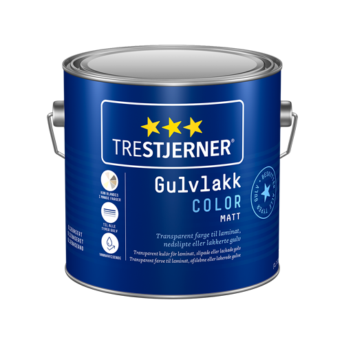 TreStjerner Gulvlakk Color